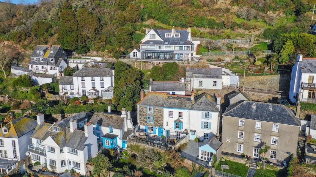 Birdseye view of Polperro House